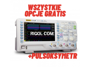 Oscyloskop cyfrowy Rigol DS1054Z + PULSOKSYMETR 4Ch 50MHz  
