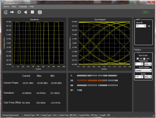  Oprogramowanie S1220 do demodulacji ASK